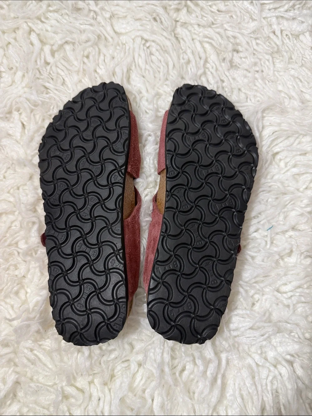 Birkenstock Crisscross Suede Slide Sandals - Rosewood size women’s 7